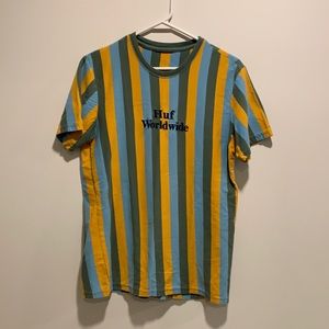 Striped Huf Skayeboarding shirt